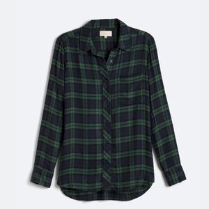 MELLODAY Dark Plaid Shirt